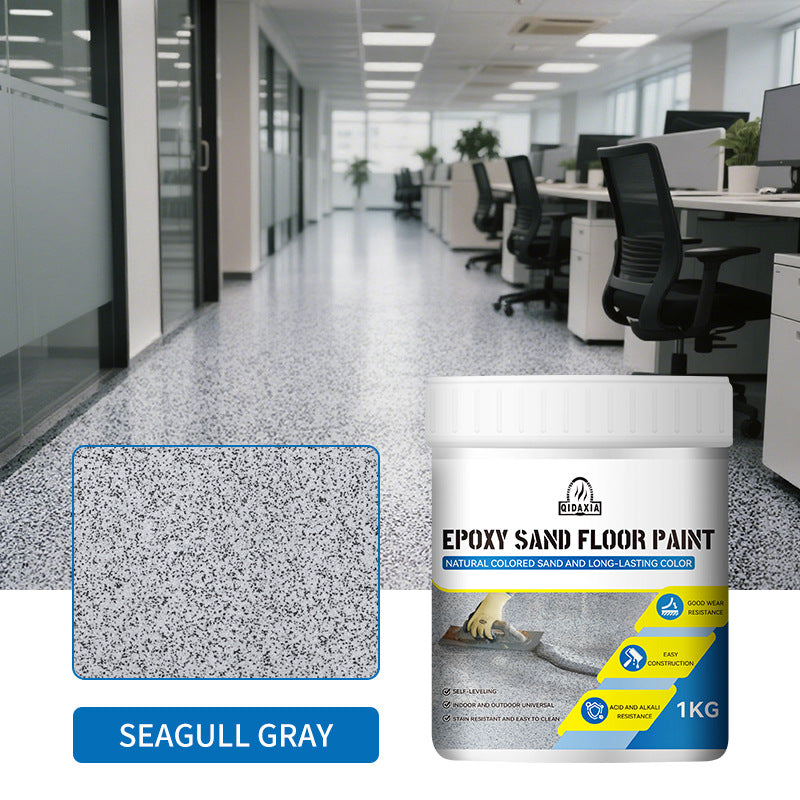 Epoxy Color Sand Self-Leveling Floor Paint Indoor and Outdoor Wear-Resistant Non-Slip Cement Floor Paint Pure Natural Imitation Marble Paint