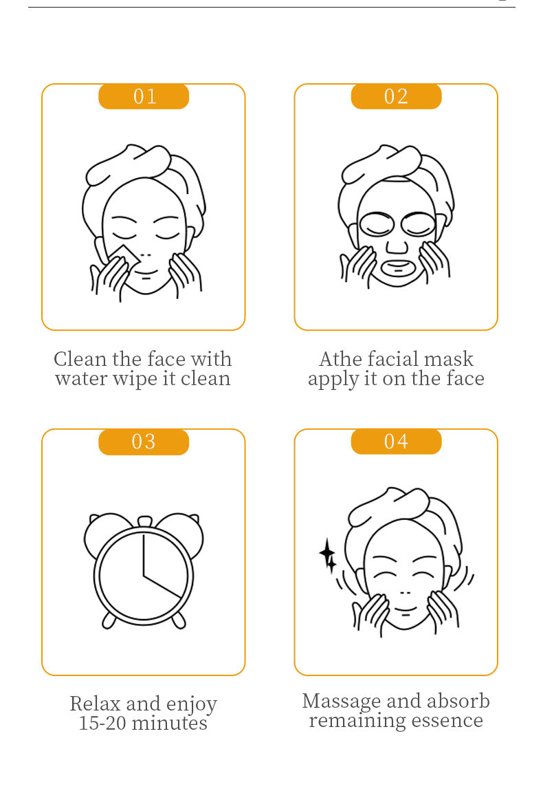 BIOAOUA Vitamin E Honey Mask Hydrating Moisturizing Repairing Brightening Mask Export  Wholesale