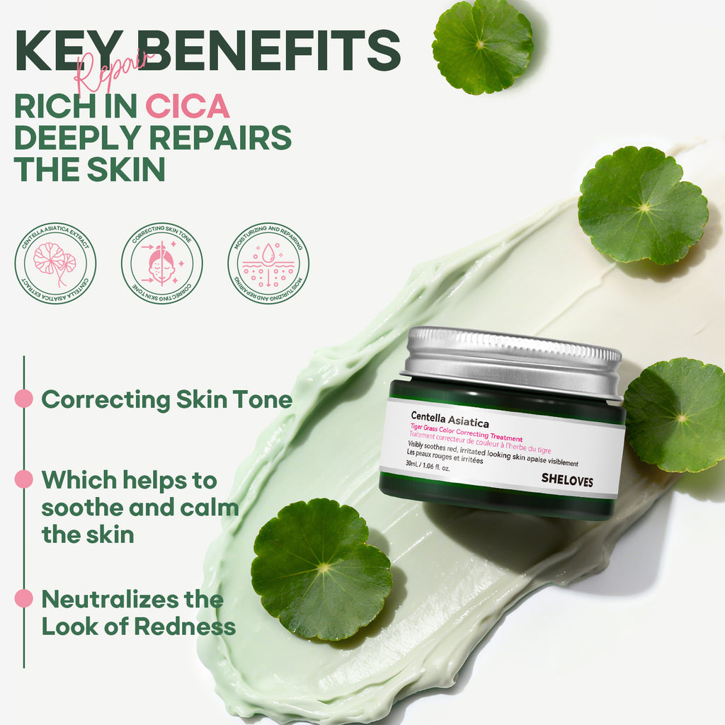 New Centella Asiatica Soothing Repair Essence Cream Corrects Redness and Conceals Skin Tone cica Cream