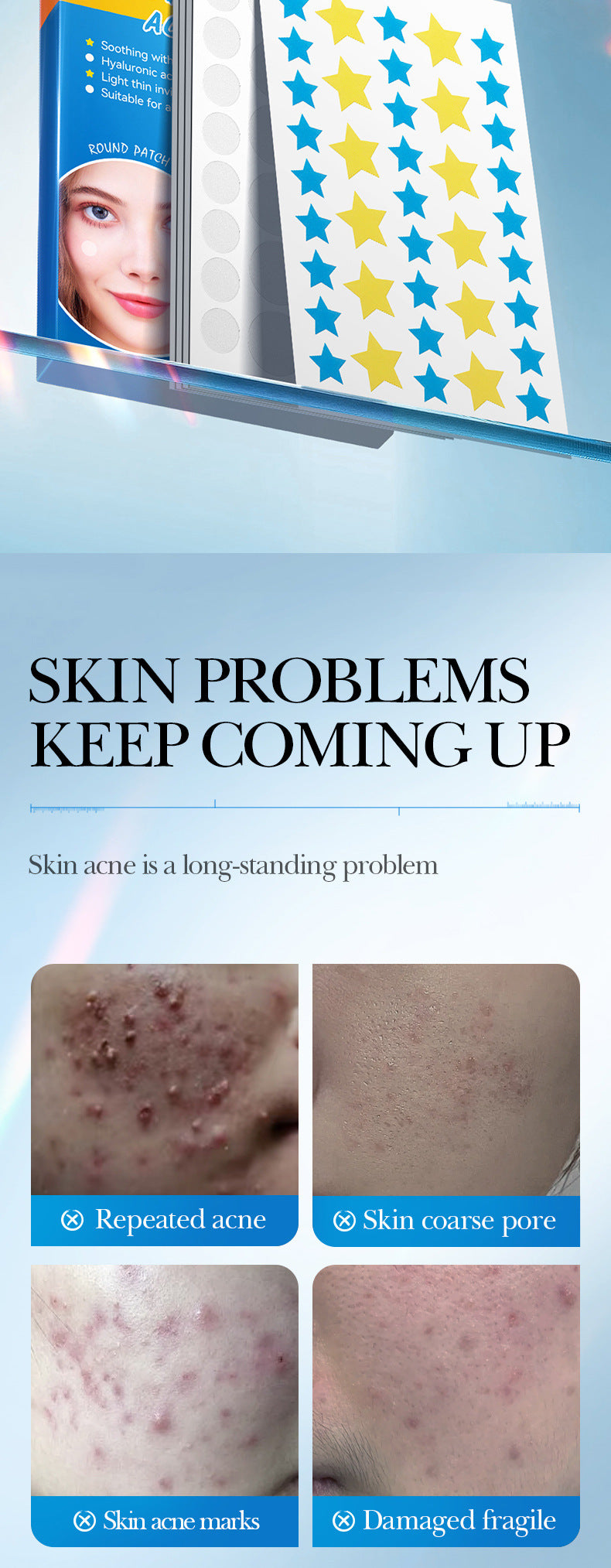 Acne patch SADOER Acne Removal and Repair Patch Colorful Student Acne Treatment Cross-Border Foreign Trade Factory Direct Sales