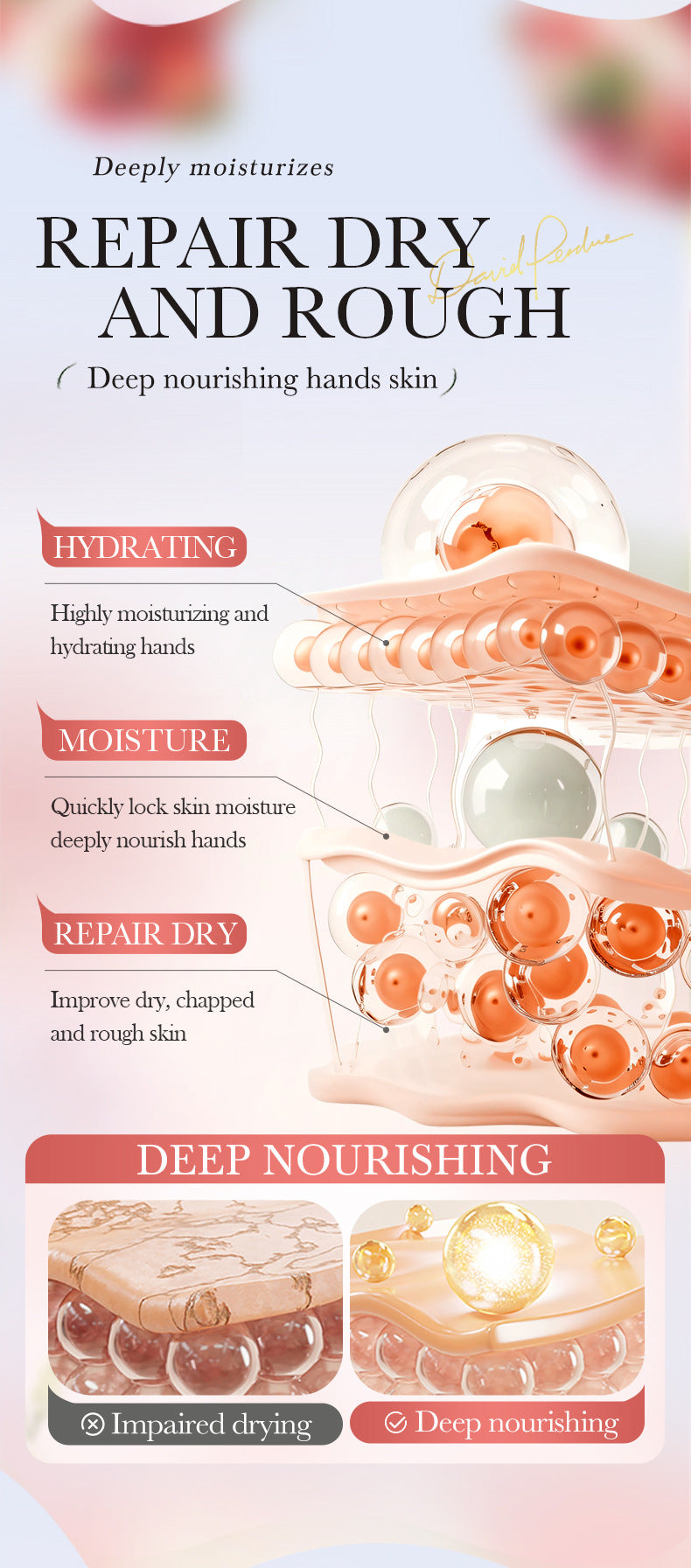 Strawberry Cake Nourishing Hand Cream BIOAOUA Autumn and winter moisturizing hand cream  foreign trade wholesale