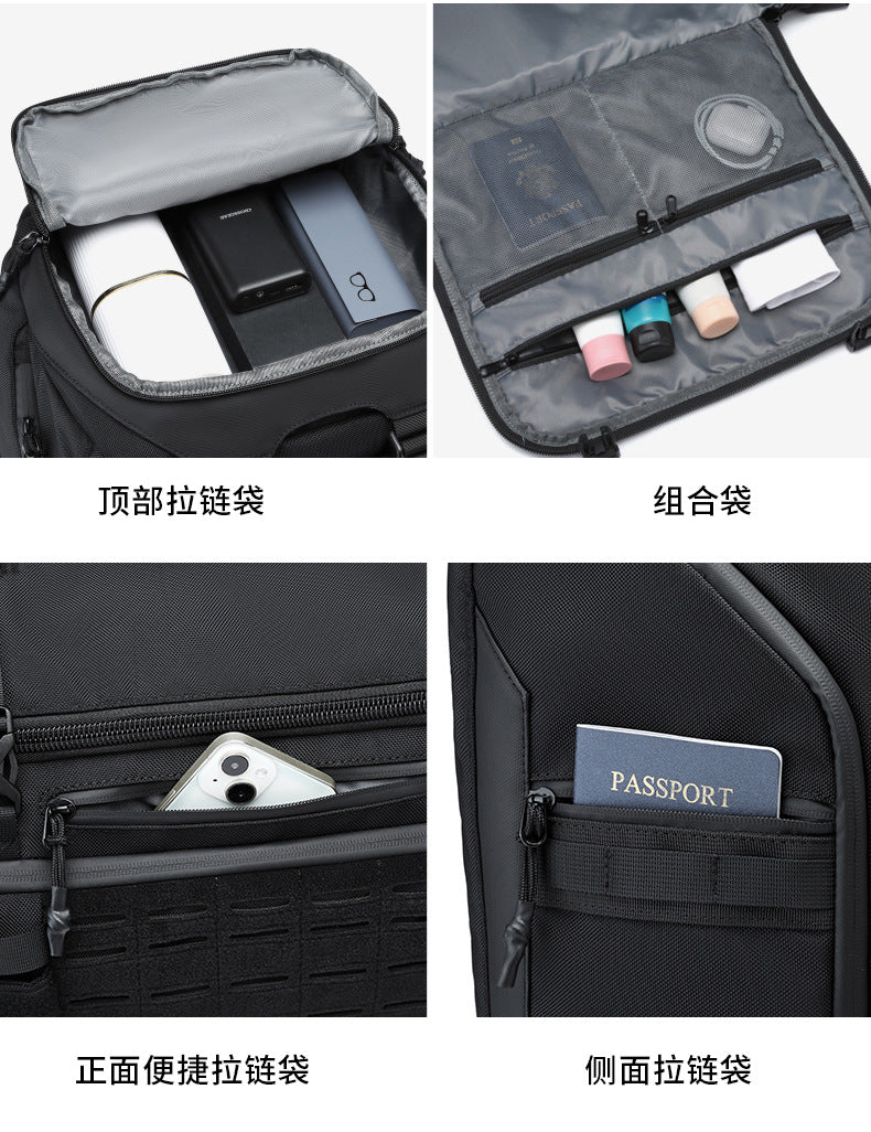 Travel Bag Men's Large Capacity Short-distance Business Trip Fitness Bag Waterproof Handheld Shoulder Multi-functional Lightweight Storage Bag