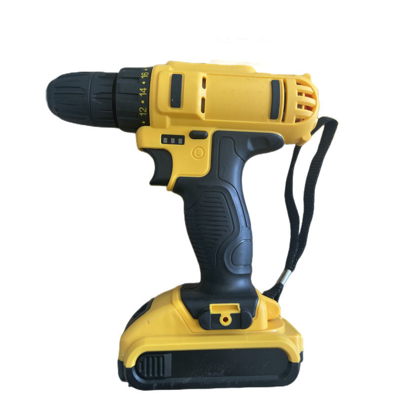 Wholesale Rechargeable Cordless Drill Lithium Battery Hand Drill Multifunctional Electric Screwdriver Pistol Drill Electric Screwdriver Factory Direct Sale