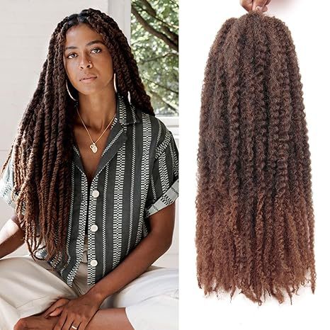 Wig African Big Hair Caterpillar Export Wholesale Synthetic Crochet Hair Fluffy Small Curls Multi-color Marley Hair