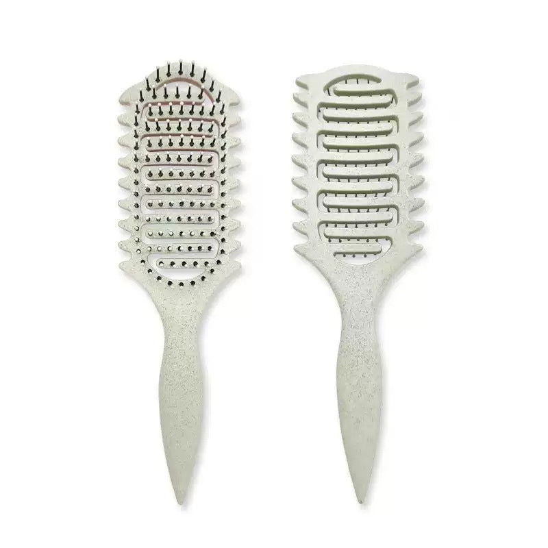 Bounce Curl Defining Styling Comb Smooth Hair Hollow Tail Three-Prong Scalp Cleaning Comb Sea King Curl Hair Styling Comb