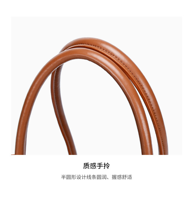 European and American Retro Large Capacity Commuter Tote Bag for Women, Fashionable Women's Bag with High-end Feel, Single Shoulder Underarm Handbag