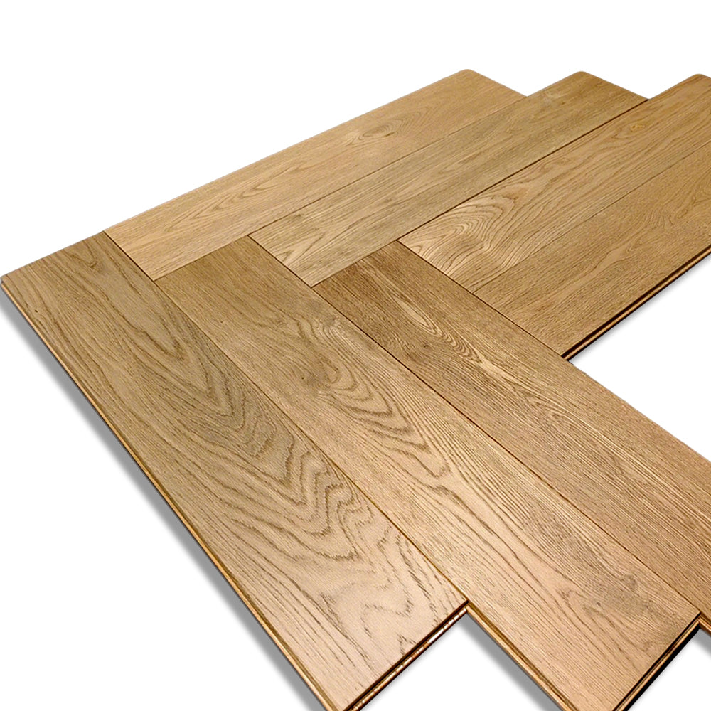 Customizable 18mm Thick Solid Oak Wood Flooring with UV Lacquer Finish for Outdoor & Kitchen Projects ABCD Surface Grading