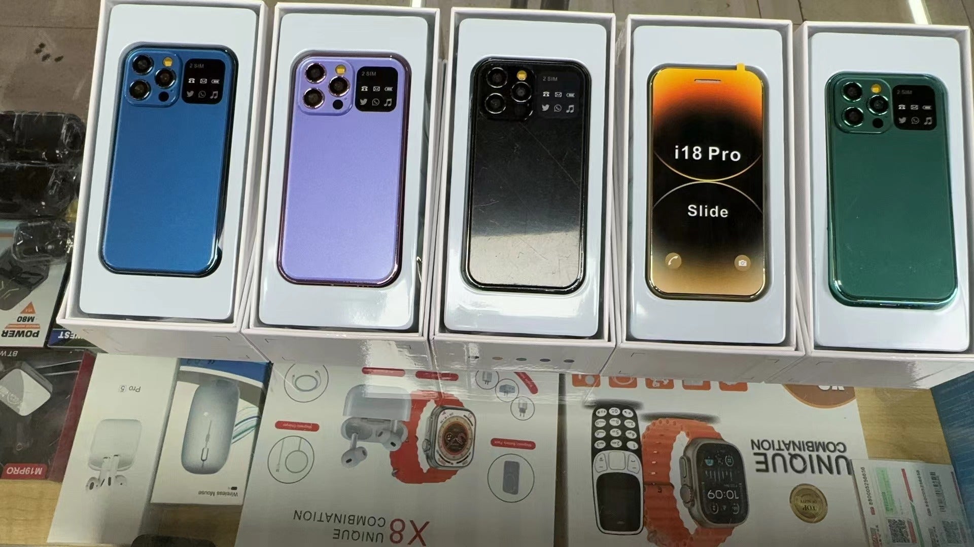 Slide Function Phone Flip Elderly Button Phone Pocket Women's Personalized Phone Backup Phone