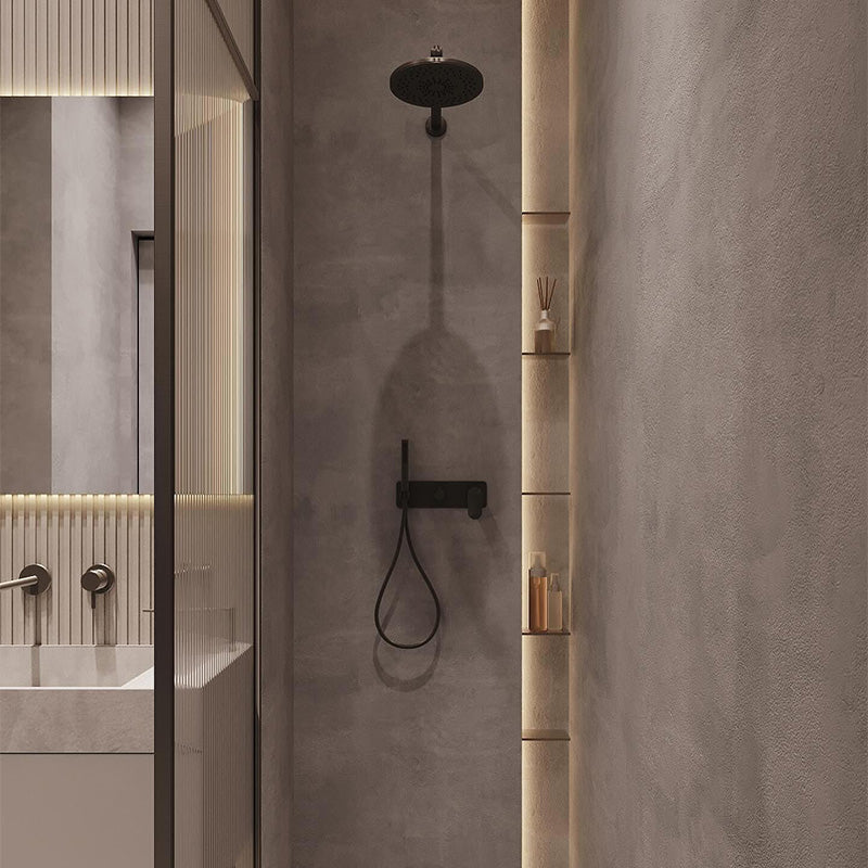 Modern Customizable High Quality Rock Panel LED Mirror Bathroom Sink Cabinet Hotel Corner Triangle Mirror Cabinet Vanity Combo