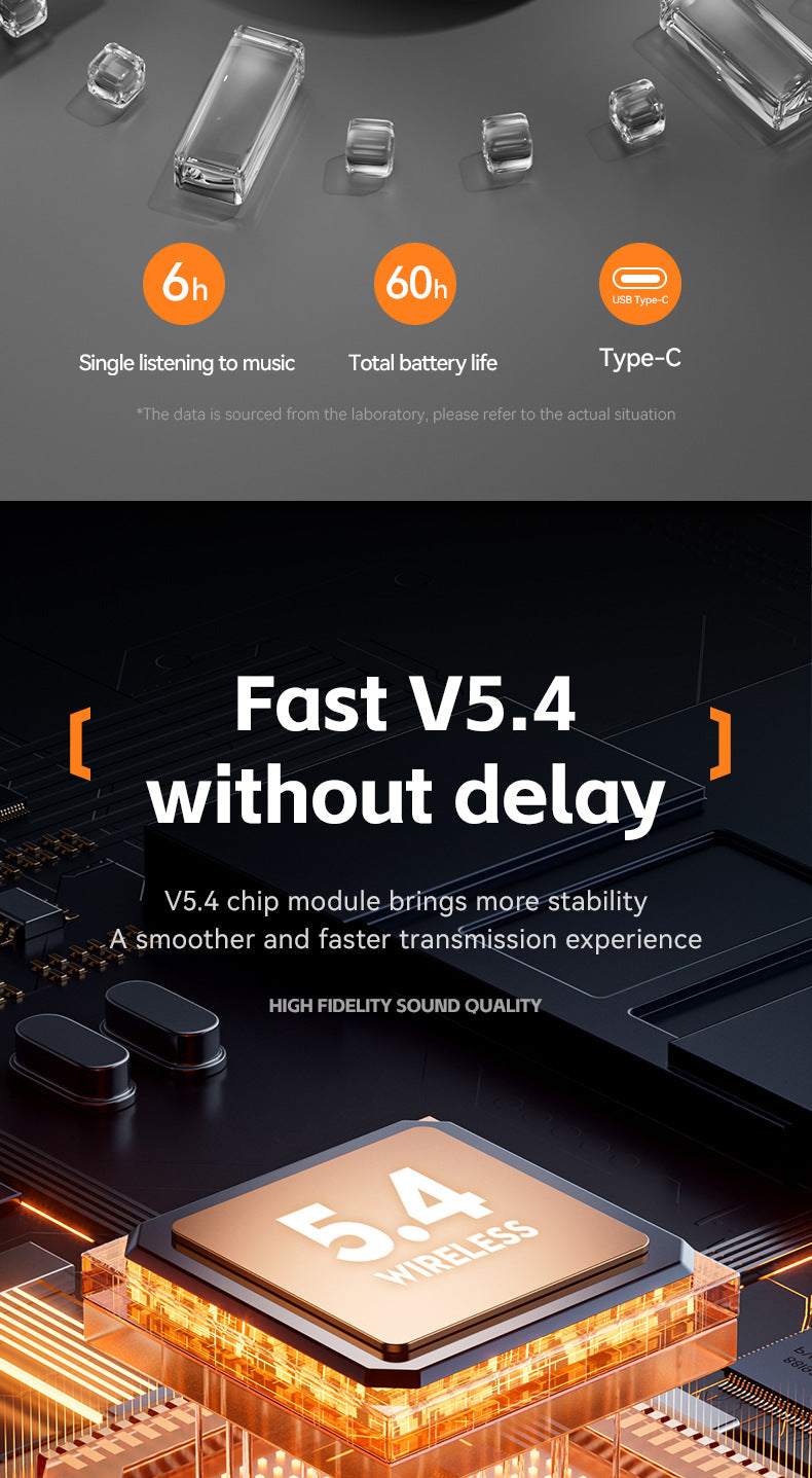 New M113Rotating Small Coconut Ball Dual Ear Noise Cancelling Wireless Bluetooth Earphones Air Bone Conduction Ear Hook Waterproof Sports