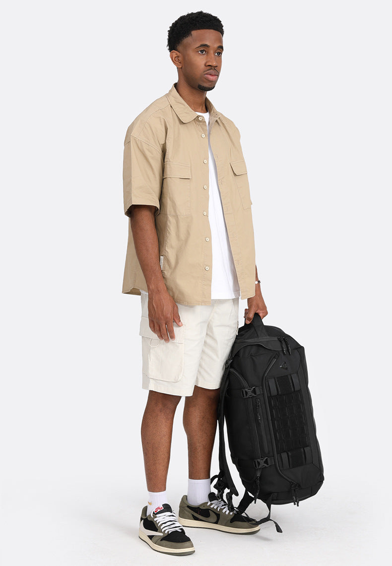 Travel Bag Men's Large Capacity Short-distance Business Trip Fitness Bag Waterproof Handheld Shoulder Multi-functional Lightweight Storage Bag