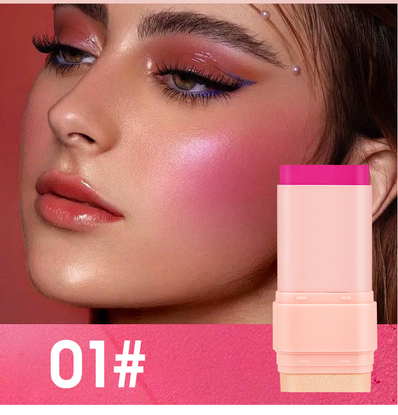 Matte Blush Cream15g Nude Six-Color Waterproof Gradient Blush Cream Version Daily Makeup