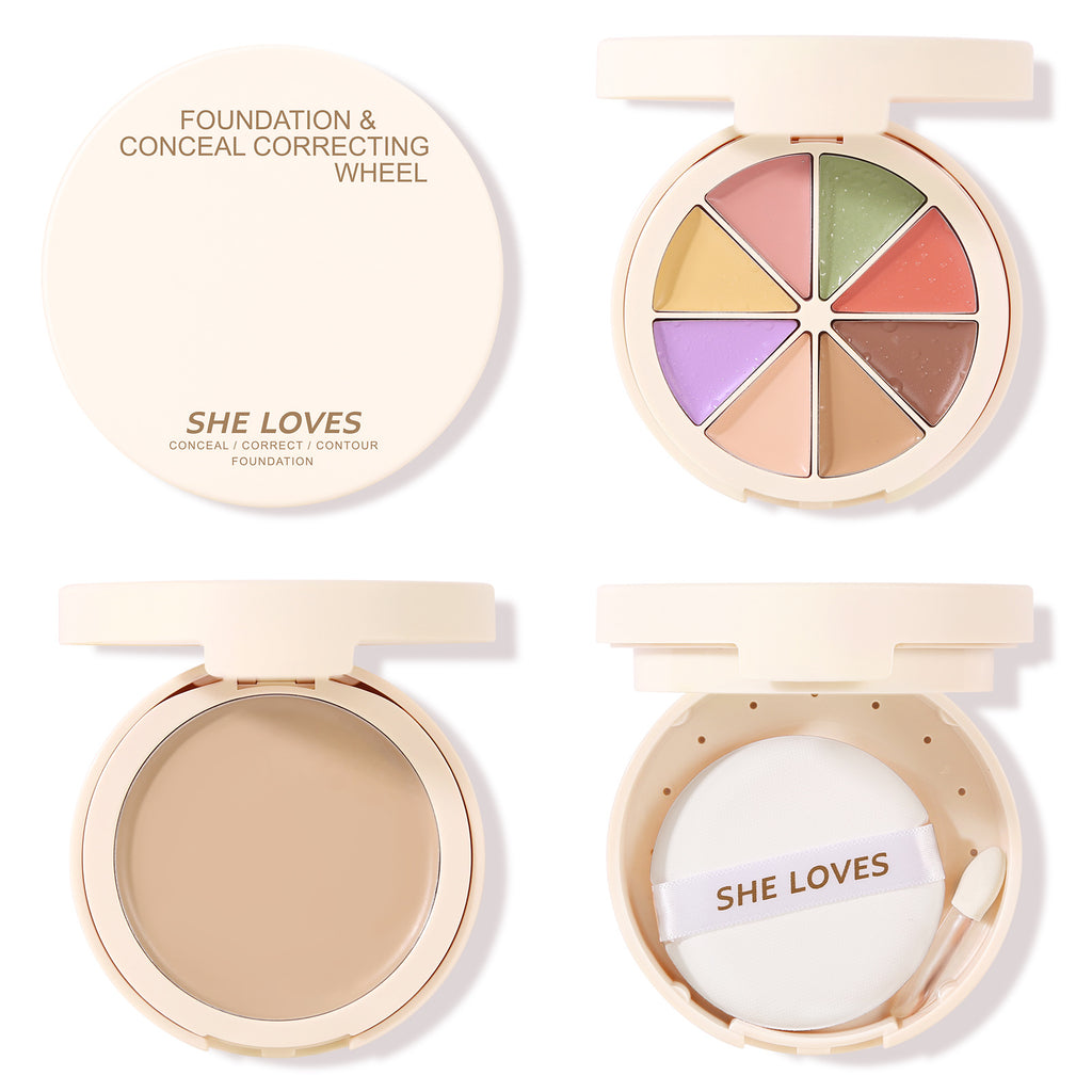 Exclusive Supply sheloves Concealer Cover Acne Marks, Spots, Dark Circles, Contouring Foundation Cream Concealer Palette