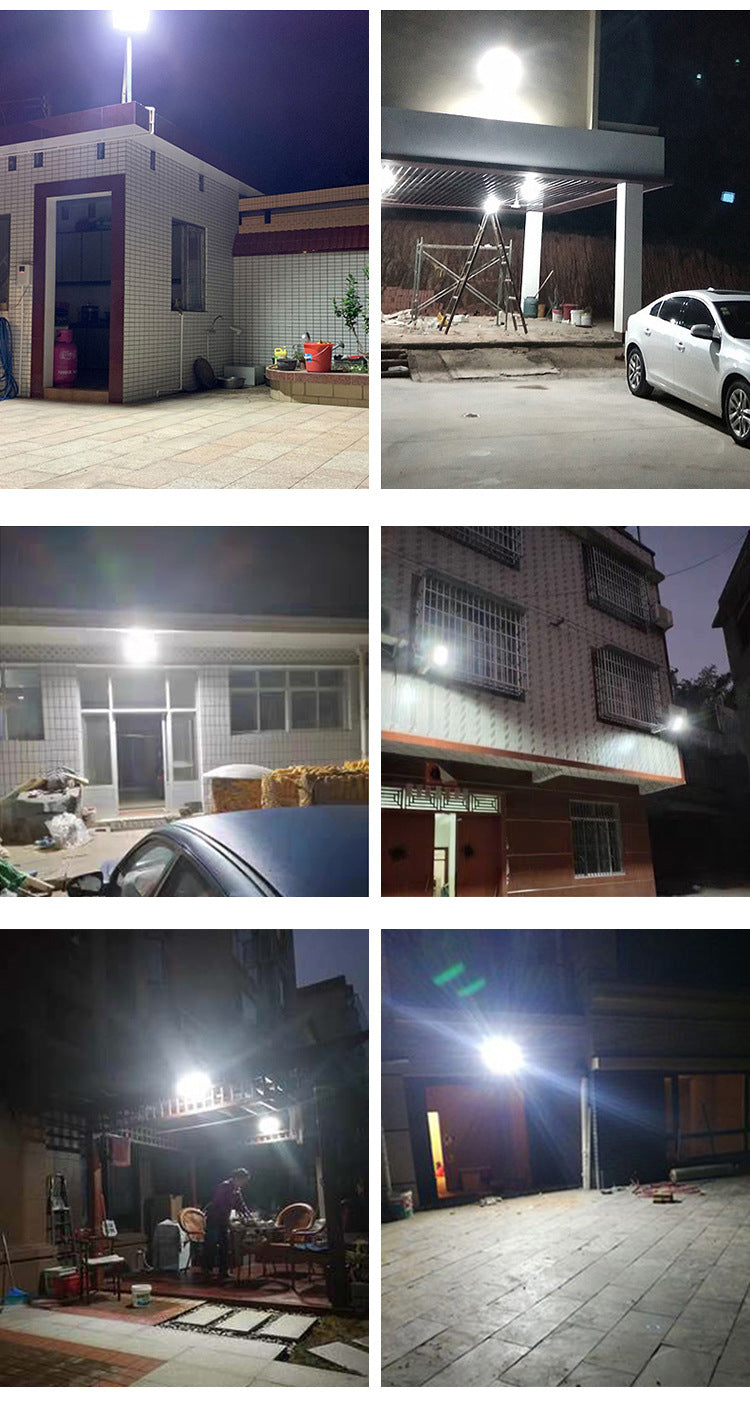 Super Bright New Rural Household LED Street Light Indoor/Outdoor IP65 Flood Light Waterproof Iron ABS for Roads Solar Panels