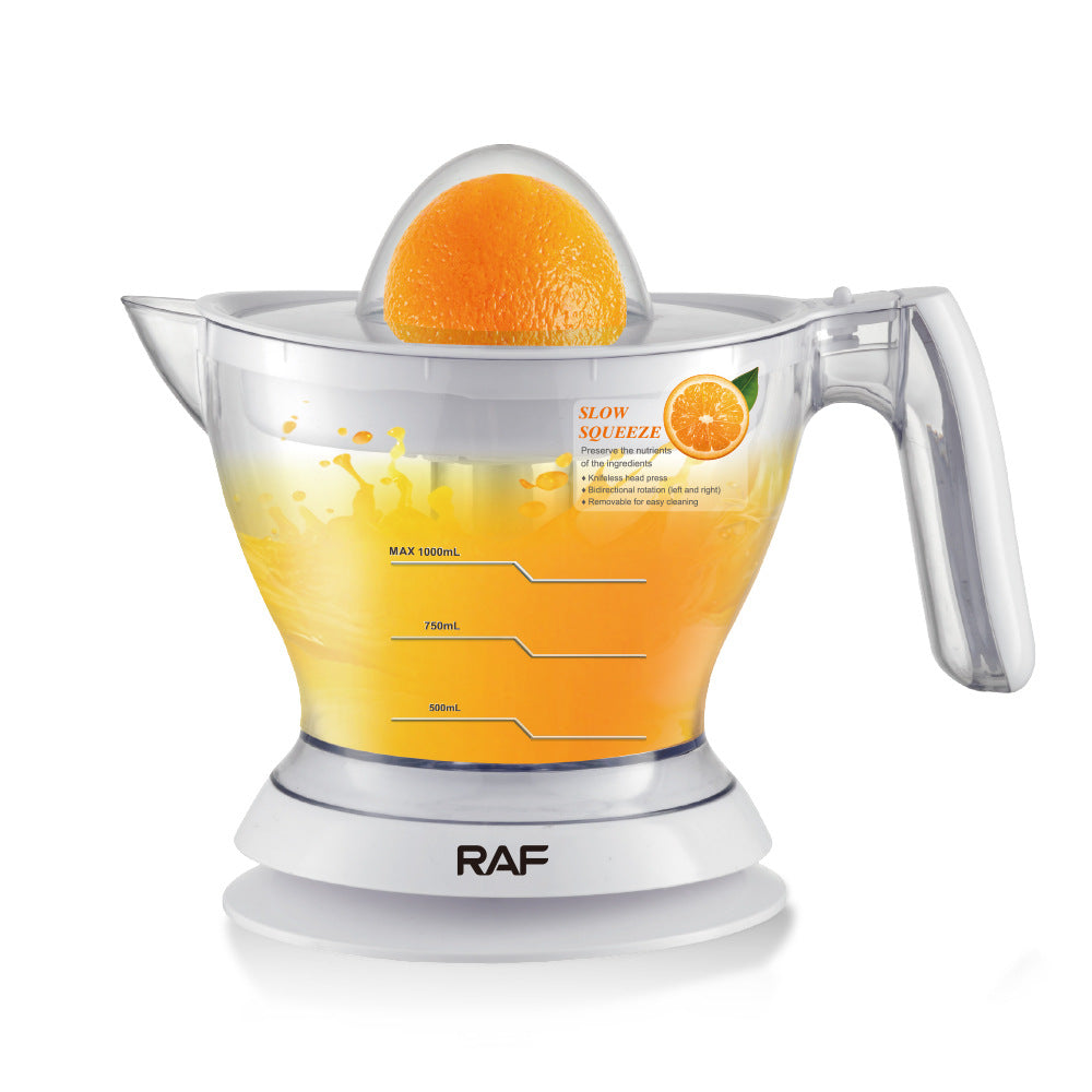 RAF EU Standard Electric Fresh Orange Juicer Household Automatic Juicer Lemon Orange Juice Machine Small Portable617