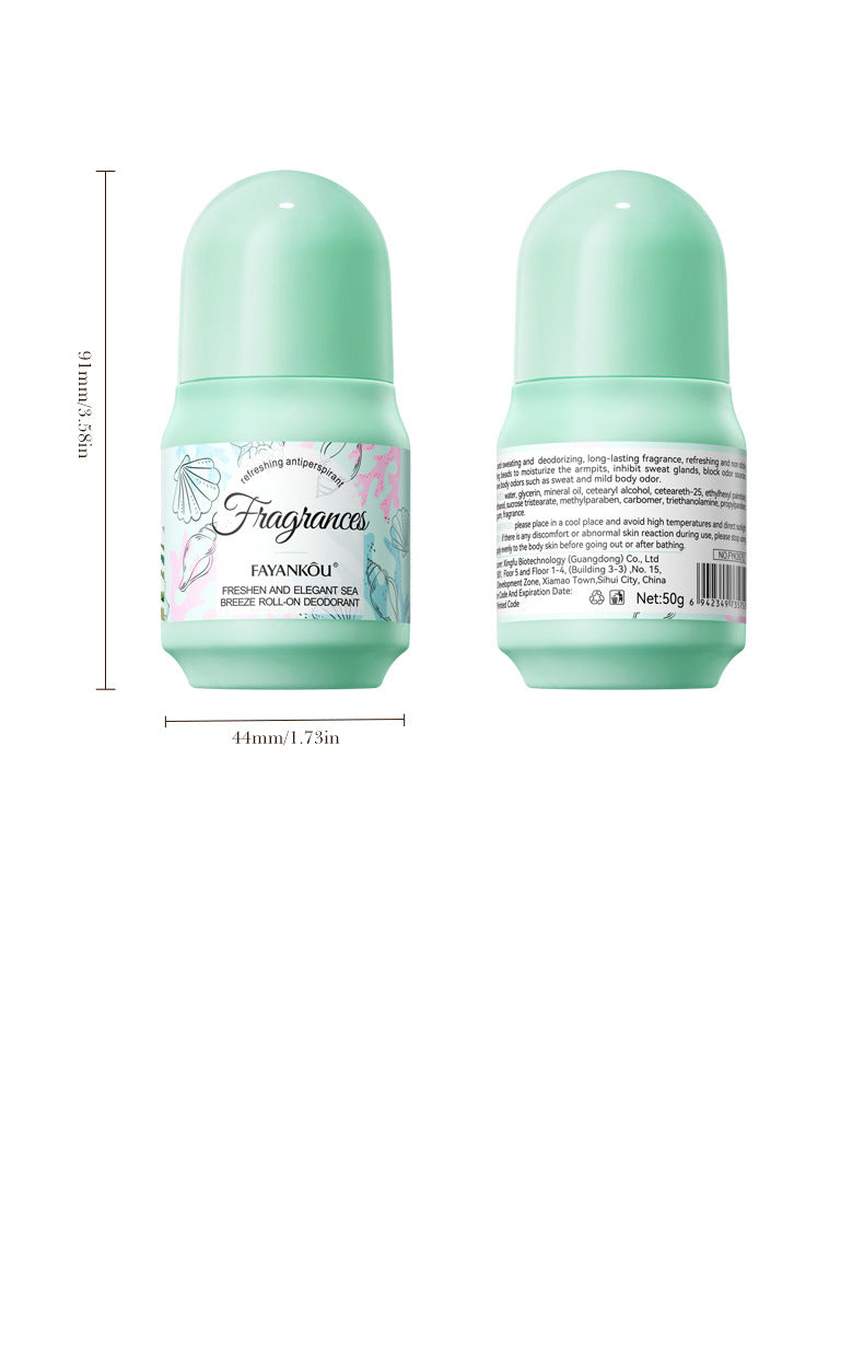 Antiperspirant50g FAYANKOU Deodorant with Long-lasting Fragrance, Refreshing Antiperspirant Roll-on,  Wholesale
