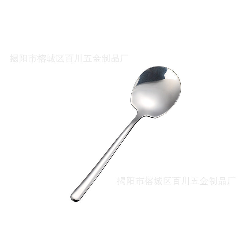 201Stainless Steel Knife Fork Spoon Heavy Moonlight Tableware Western Food Hotel Household Steak Knife Fork Dessert Spoon Wholesale