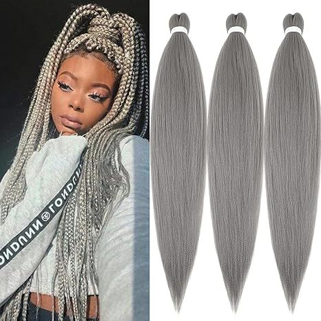 EZ Braided Synthetic Crochet Hair Export Cross-Border Factory In Stock Big Braids European and American Long Straight Hair