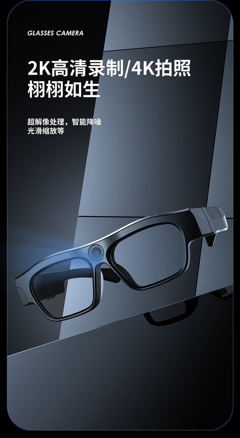 AI Glasses mate2Black Technology Translation Bluetooth Glasses Camera Photo Outdoor Windproof Card Insert Video Glasses