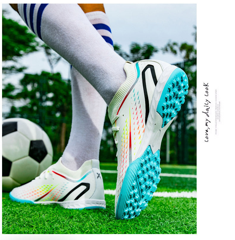 New Style Spike Soccer Shoes for Men, Students, Adults, Grass Training Long Spike Non-Slip Professional Competition Football Shoes