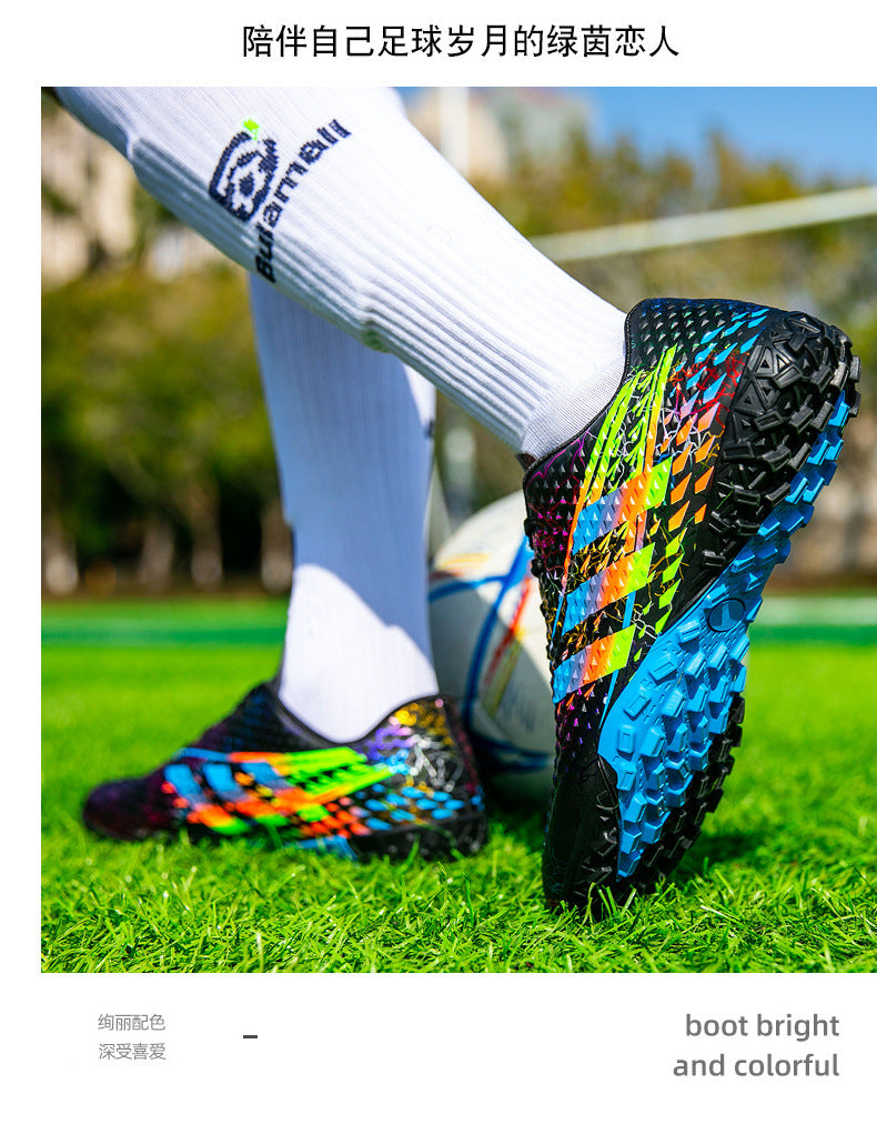 New professional football shoes for men and women AG Spike TF Broken Nail Youth Student Grassland Competition Training Shoes