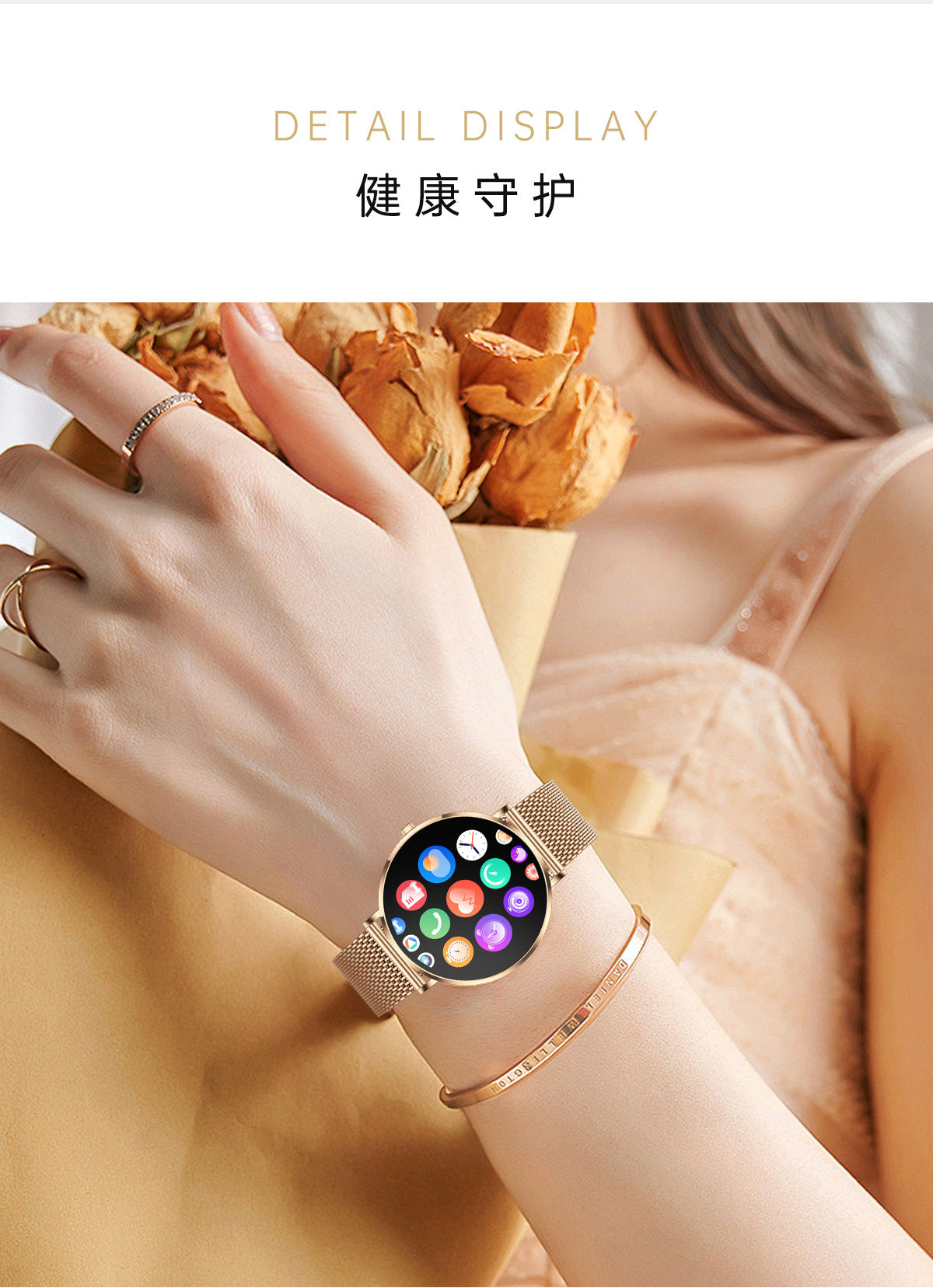 T8 Pro Smart Watch Bluetooth Call True Heart Rate Step Sleep Monitoring IP68Deep Waterproof Women's Sports