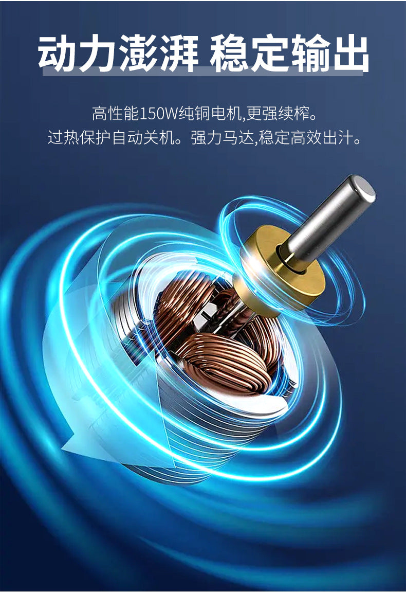Household Juicer Vegetable Cutter Multi-Functional Fruit Machine Large Caliber Fully Automatic Electric Pulp Juice Separator Original Juice Machine