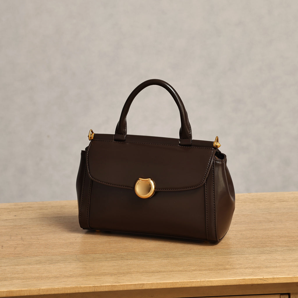 Vintage Simple Small Square Bag2025New Korean Style Personality Single Shoulder Bag Casual Crossbody Bag High-end Niche Handbag