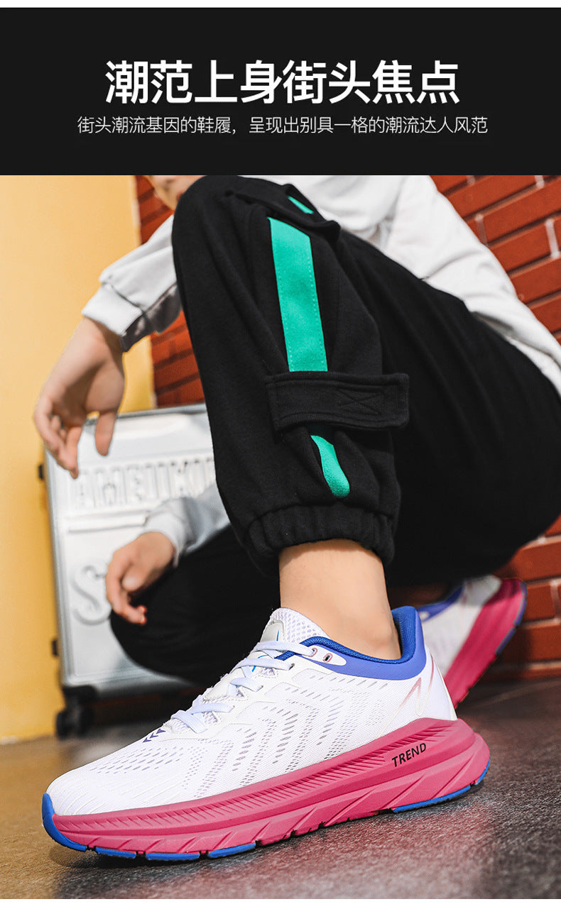 Men's running shoes New Breathable Mesh Student Casual Running Youth Shock Absorbing Anti-Slip Sports Shoes