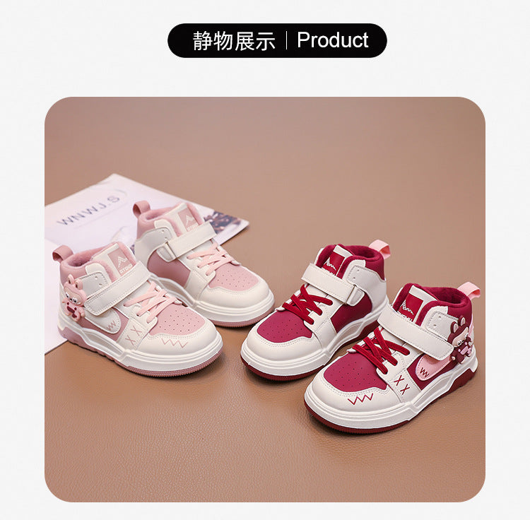 Fashion Doll Labubu Girls' Shoes Princess Shoes2025New Autumn Children's Soft Sole Casual Sports Shoes