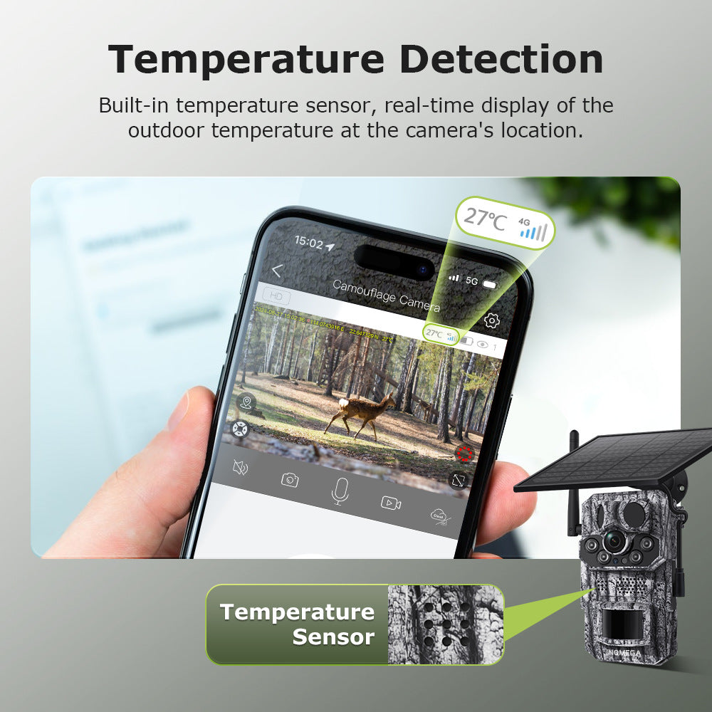 Private Model4G Camouflage Camera Camera Smart GPS Positioning AI Supports temperature detection recognition