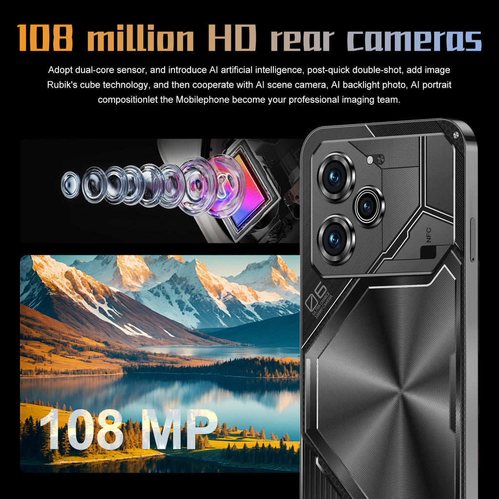 New In-Stock Mobile Phones Pova6 Pro Android Large Screen16+1T smartphone factory price(Popular)