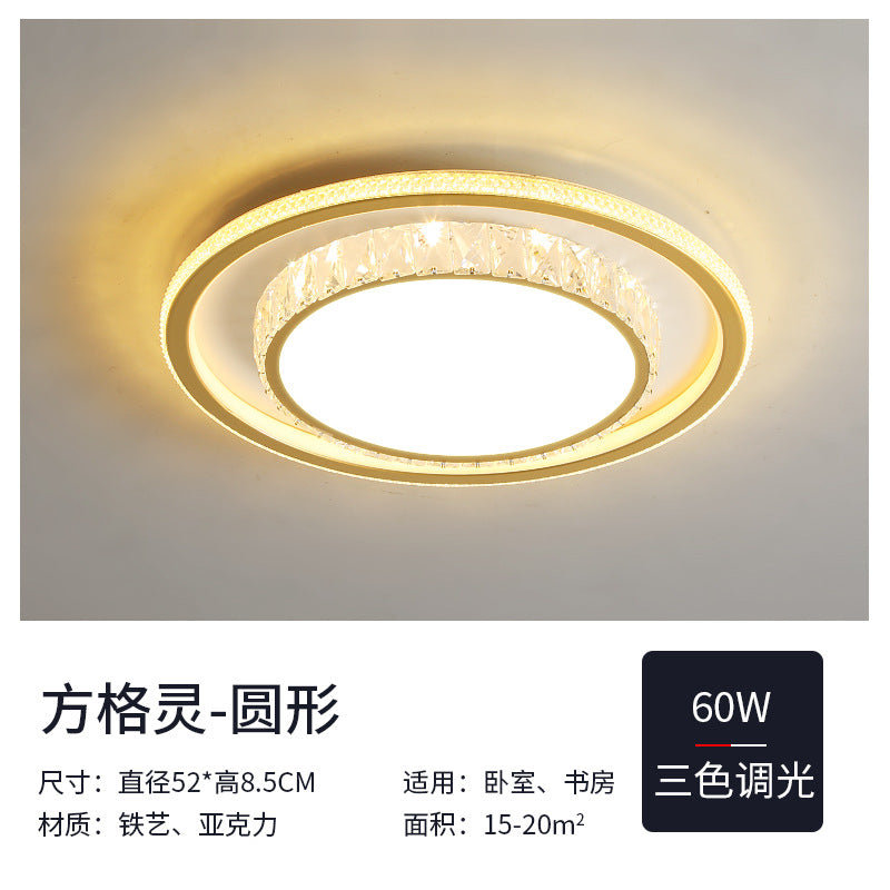 2025New Year's New Lamps Living Room Lamps Modern Simple Atmosphere Ceiling Lamps Light Luxury Crystal Lamps Restaurant Lamps Bedroom Lamps