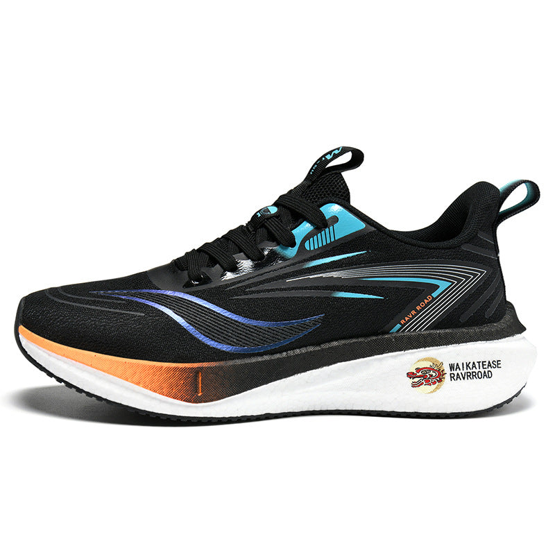 Summer Casual Men's Shoes Mesh Breathable Popcorn High Elastic Sports Shoes Men and Women Couple Shoes Sports Student Running Shoes