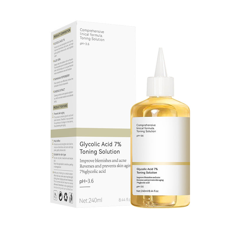 Exclusive for 7%Glycolic Acid Lotion Glycolic acid toner Fruit Acid Exfoliating Skincare