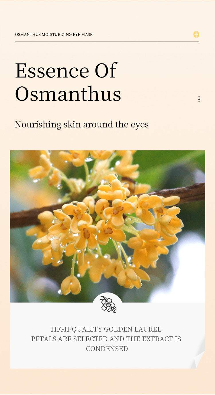 Golden Osmanthus Eye Mask Patch SADOER Moisturizing and Hydrating to Reduce Dark Circles  Foreign Trade Live Wholesale