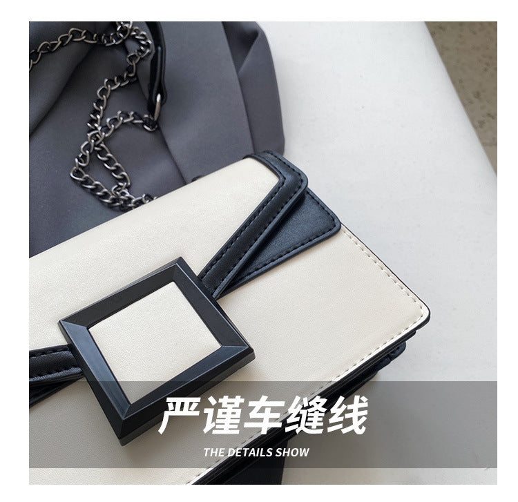 Niche Design Crossbody Bag for Women2024New Trendy Spring Fashion Quilted Chain Bag Textured Single Shoulder Small Square Bag