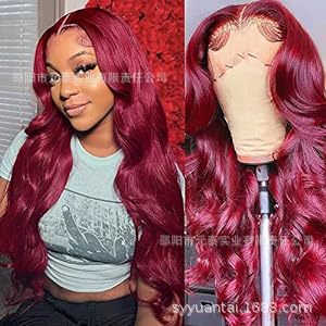 99J Burgundy Lace Front Wigs Body Wave 13x4 Synthetic wigs