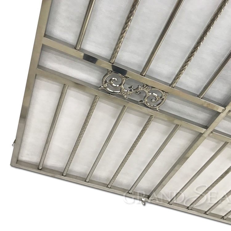 High Quality Anti-rust 304 Stainless Steel Security bar for windows Grill Design