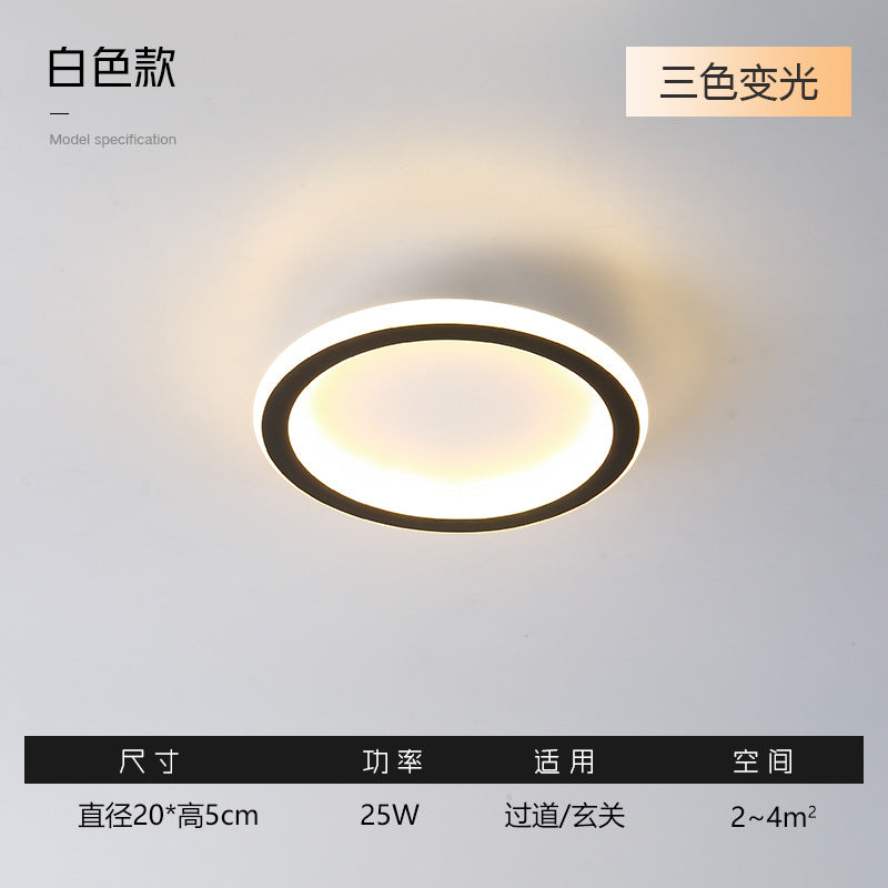 Entryway Hallway Light Modern Minimalist Corridor Balcony Ceiling Light Creative Minimalist Square Round Cloakroom Light