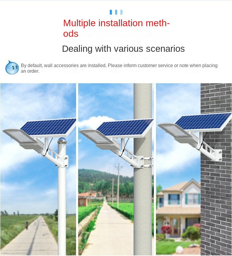 High Brightness Solar Outdoor Light IP65 Courtyard Lighting Aluminum Waterproof Street Square LED Solar Street Light