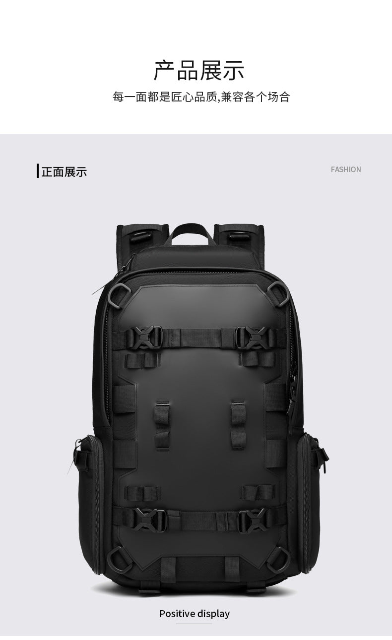 OZUKO Sports Backpack Men's Backpack Waterproof Multifunctional College Student Bag Commuting Cycling Outdoor Bag