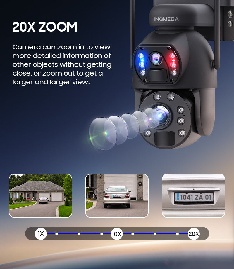 In-stock Solar Camera Dual Lens4G Outdoor HD Surveillance202x Zoom Camera Intelligent Surveillance