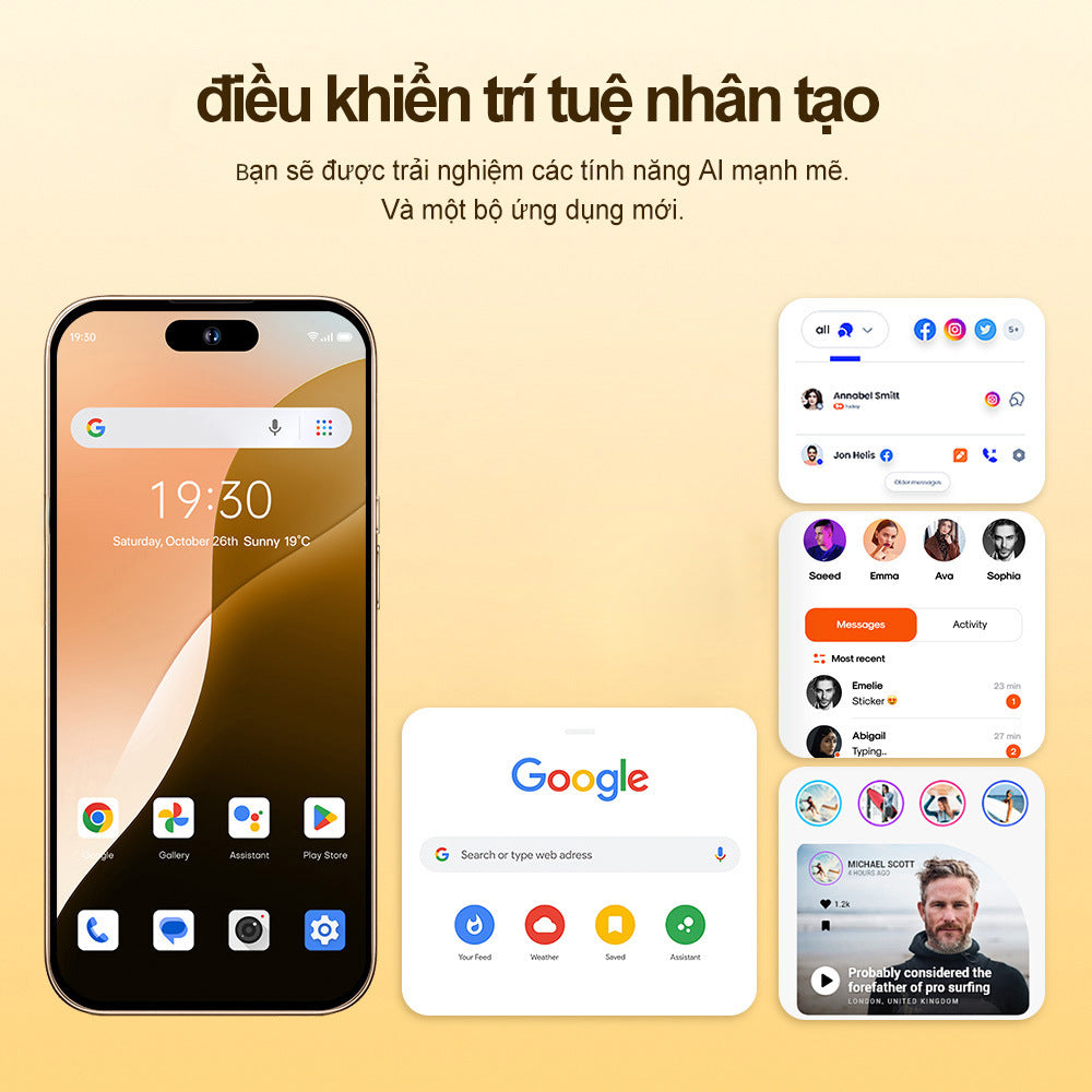 Hot Selling Mobile Phone List i16ProMAX2+16High-definition Large Screen In Stock16pro Smartphone