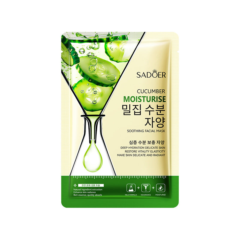 Cucumber Skin Rejuvenation Mask SADOER Hydrating and Moisturizing Plant and Fruit Face Mask  Wholesale