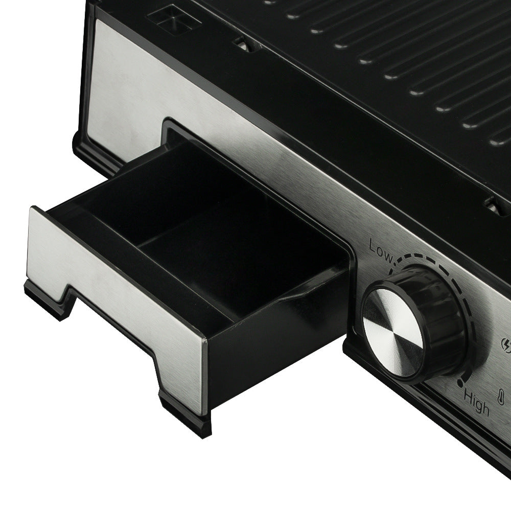 Exclusive for   Home Use Barbecue Sausage Grill Burger Steak Grill Machine Panini Grill Machine Detachable Tray Europe