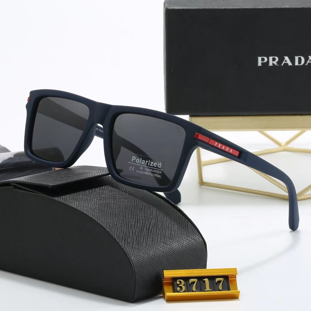 2024New Retro Square Men's Polarized Sunglasses High-end Fashion Sun Protection Sunglasses Wholesale