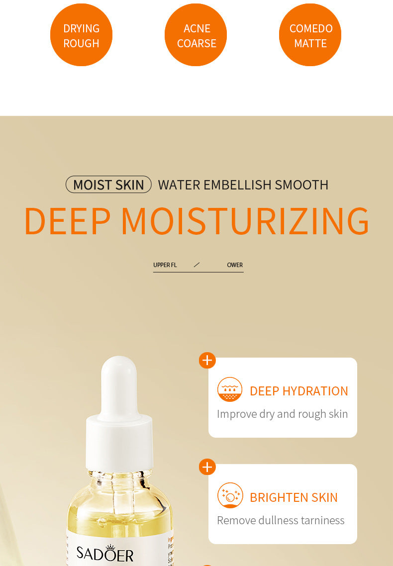 Turmeric Essence SADOER Antioxidant Moisturizing Essence30ml  Foreign Trade Manufacturer Wholesale