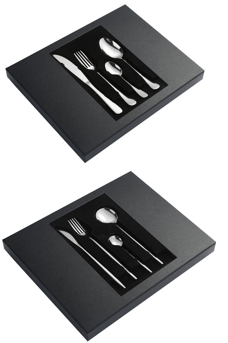 1010Stainless Steel Tableware24Set of Western Cuisine6Steak Knife and Fork Gift Set