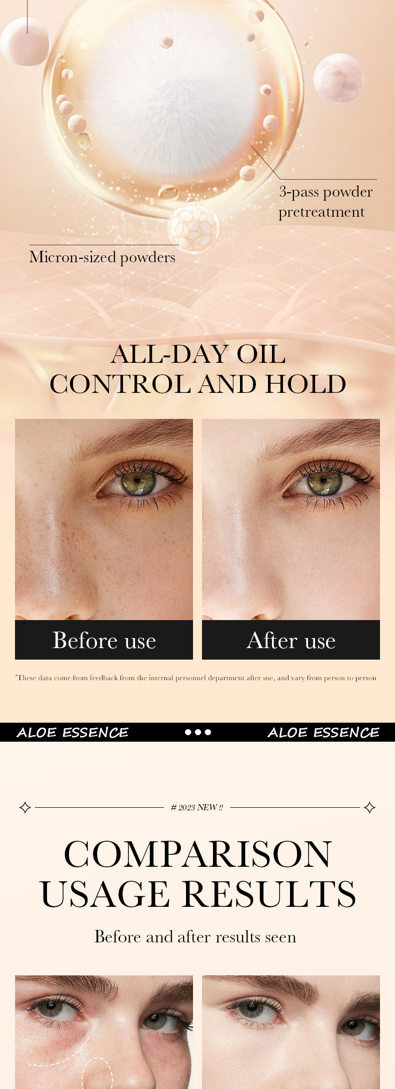 Makeup SADOER Aloe Vera Foundation Liquid Long-lasting Clear Concealer Non-cakey  Wholesale